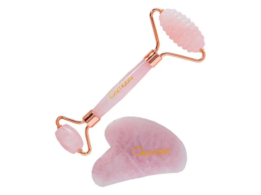 Osmosis Skincare Rose Quartz Roller & Gua Sha Set 2-Piece Set