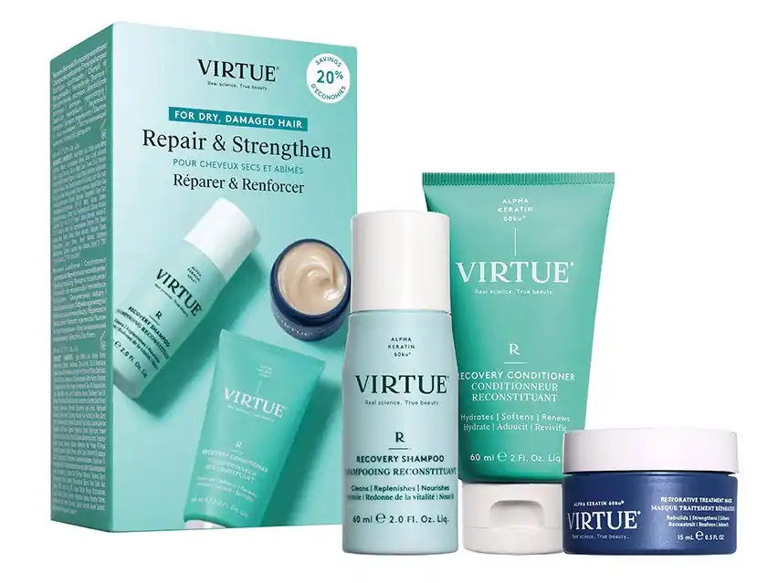 VIRTUE Recovery Discovery Set - Repair & Strengthen 3-Piece Set
