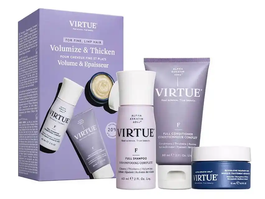 VIRTUE Full Discovery Kit - Volumize & Thicken 3-Piece Set