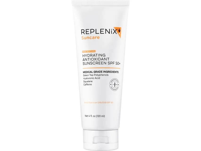 Replenix Hydrating Antioxidant Sunscreen SPF 50+ (formerly known as Replenix Antioxidant Sunscreen Moisturizer SPF 50+) 4.0 fl oz
