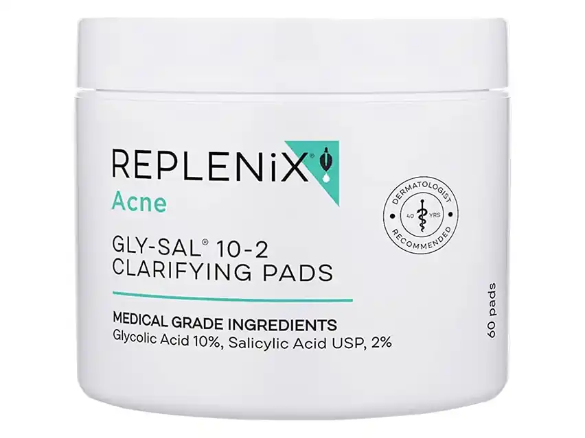 Replenix Gly-Sal 10-2 Clarifying Pads (formerly known as Replenix Acne Solutions Gly/Sal 10-2 Pads) 60 Pads