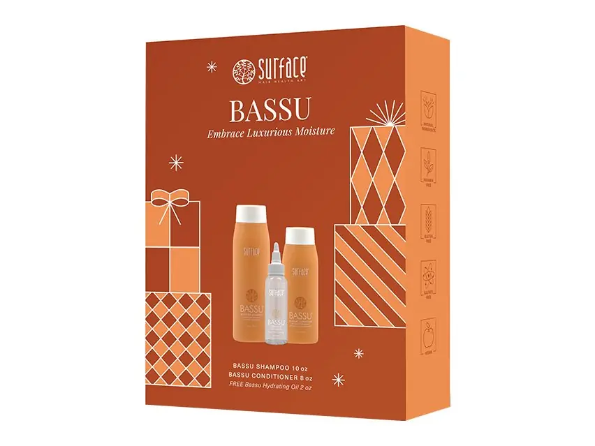 Surface Bassu Moisture Shampoo & Conditioner Set - Limited Edition 3-Piece Set