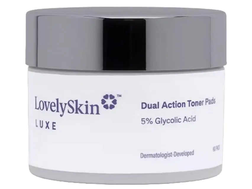 LovelySkin LUXE Dual Action Toner Pads (formerly known as LovelySkin Dual Action Toner Pads) 60 Pads