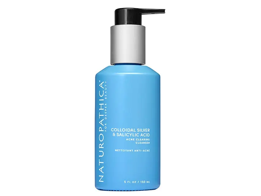 Naturopathica Colloidal Silver & Salicylic Acid Acne Clearing Cleanser 5.0 fl oz