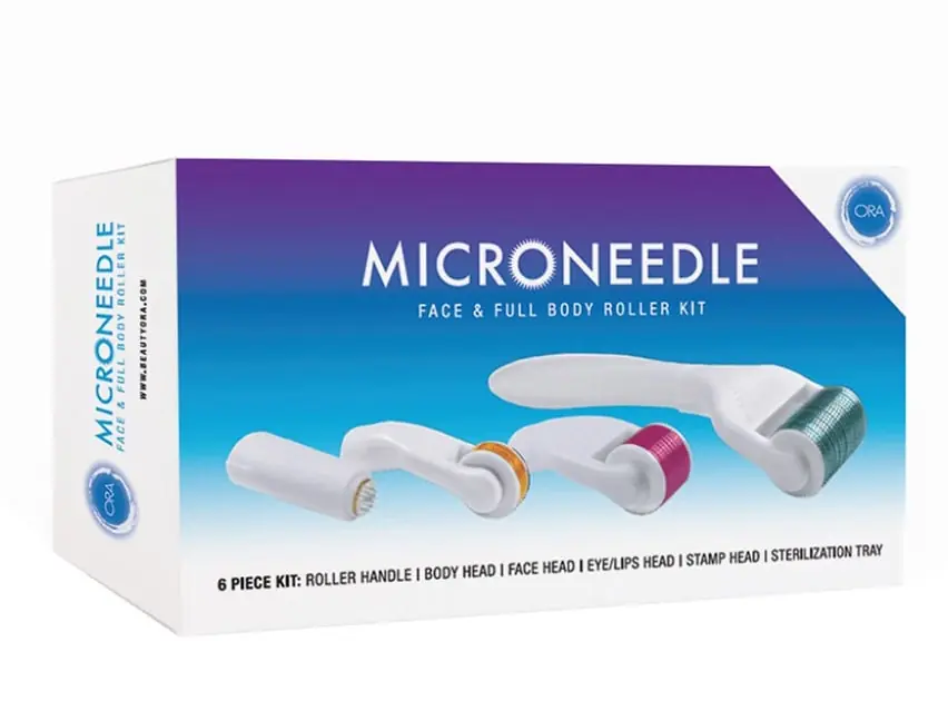 ORA Microneedle Face & Full Body Roller Set 6-Piece Set