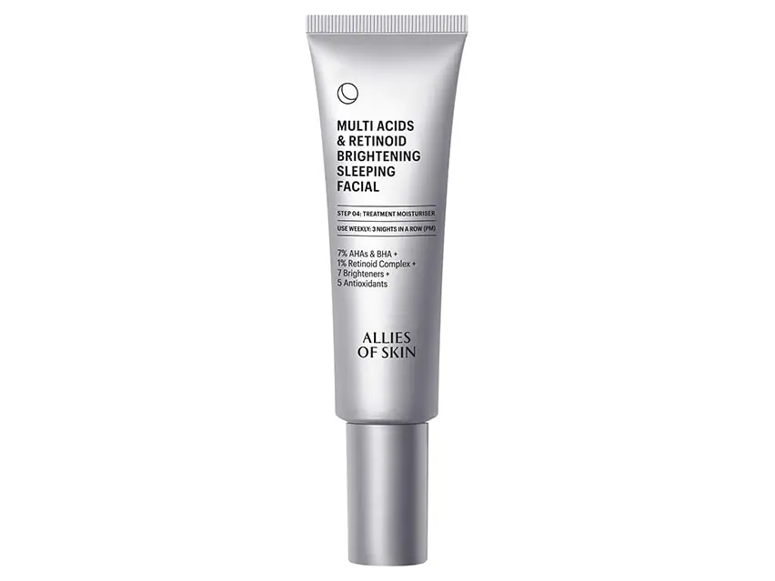 Allies of Skin Multi Acids & Retinoid Brightening Sleeping Facial 1.7 fl oz