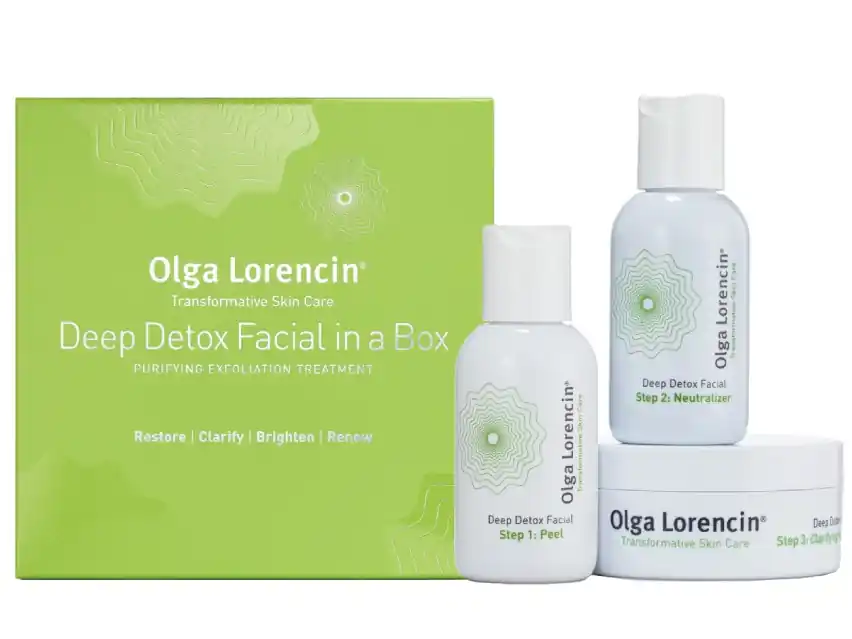 Olga Lorencin Skin Care Deep Detox Facial in a Box 3-Piece Set