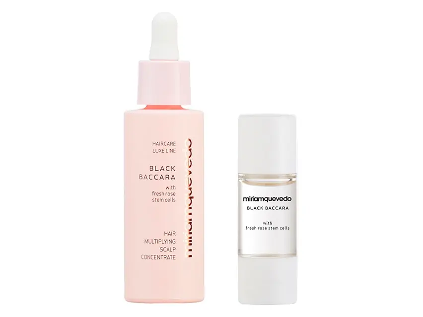 Miriam Quevedo Black Baccara Hair Multiplying Scalp Concentrate + Pre-Treatment Exfoliator 2-Piece Set