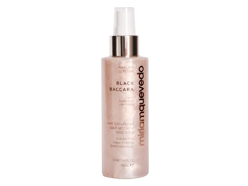 Miriam Quevedo Black Baccara Hair Texturizing Wave Mist With Rose Gold 5.07 fl oz