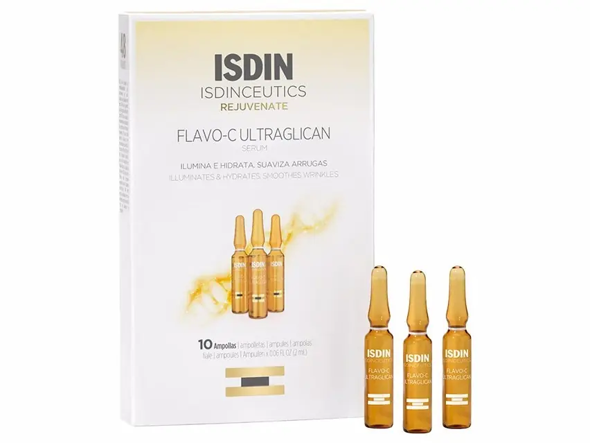 ISDIN Isdinceutics Flavo-C Ultraglican Vitamin C Brightening Serum Ampoules