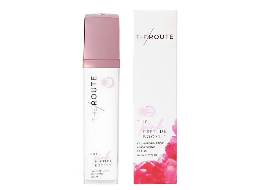 THE ROUTE The Pink Peptide Boost Growth Factor Serum 1.7 fl oz - THE ROUTE Beauty