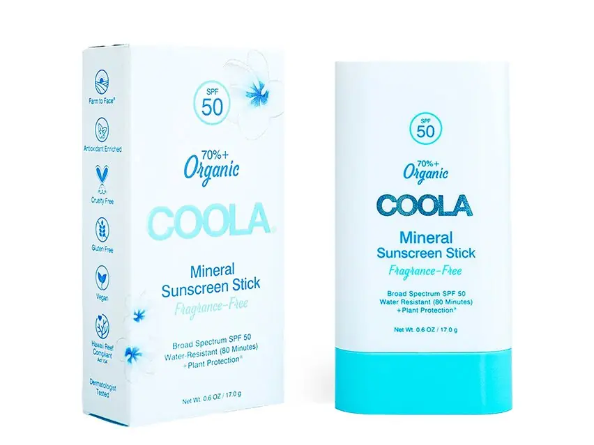 COOLA Mineral Organic Sunscreen Stick SPF 50 0.6 oz