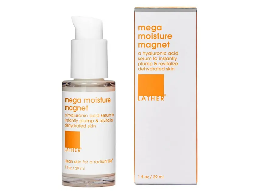 LATHER Mega Moisture Magnet Hyaluronic Acid Serum 1.0 fl oz