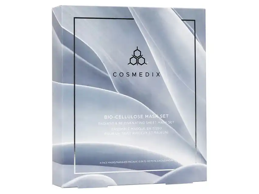 COSMEDIX Bio-Cellulose Radiant & Rejuvenating Sheet Mask Set 4 Masks