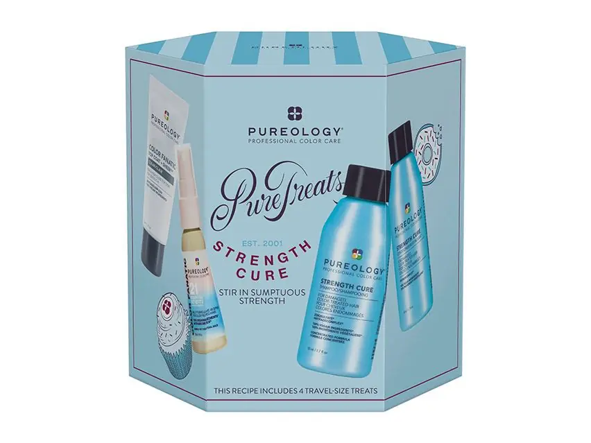 Pureology Strength Cure Mini Travel-Size Haircare Kit - Limited Edition 4-Piece Set