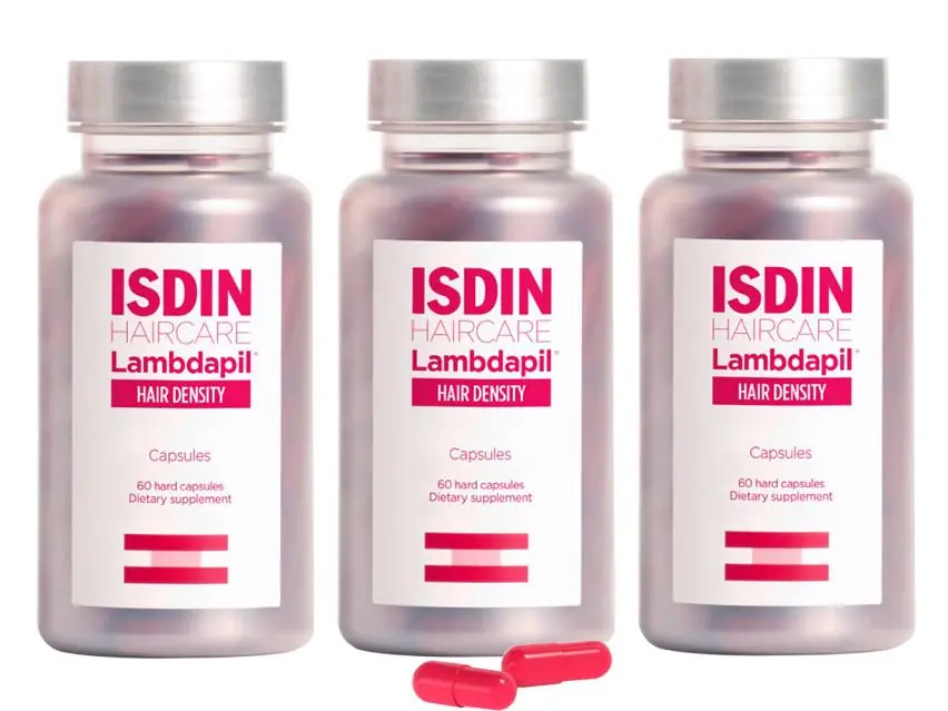 ISDIN Lambdapil Hair Density Daily Hair Supplement for Thinning Hair - 3 Pack