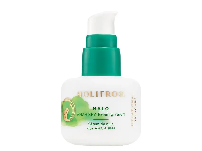 HoliFrog Halo Exfoliating AHA+BHA Evening Serum 1.0 fl oz
