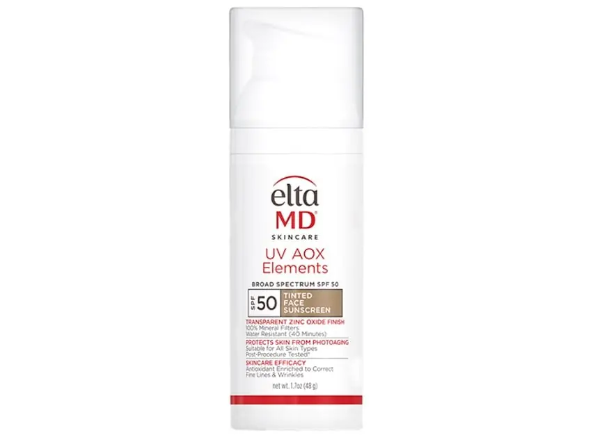 EltaMD UV AOX Elements Tinted Broad Spectrum SPF 50 - Upgraded Formula 1.7 fl oz