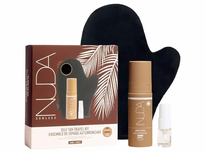 NUDA Sunless Self Tan Travel Kit 3-Piece Set