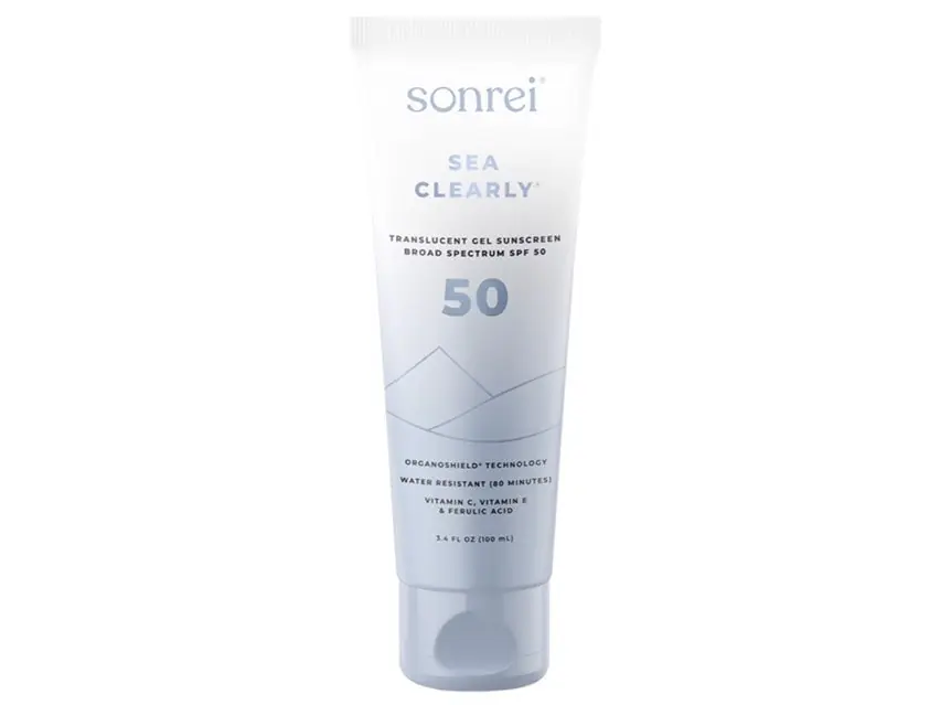 Sonrei Sea Clearly SPF 50 Translucent Gel Sunscreen 3.4 fl oz