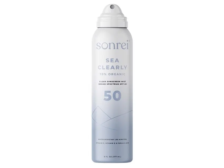 Sonrei Sea Clearly Organic SPF 50 Clear Mist Sunscreen 6.0 fl oz