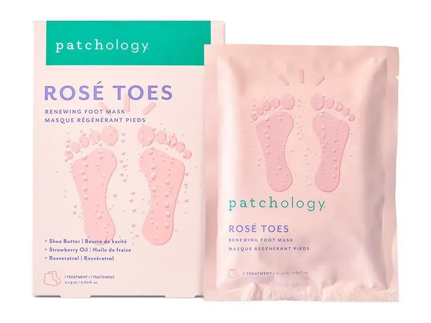 patchology Rose Toes Renewing Foot Mask 1 Foot Mask