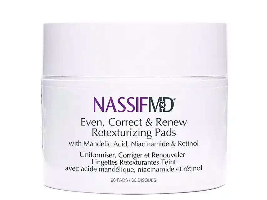 NassifMD® Even, Correct & Renew Retexturizing Treatment Pads 60 Pads - NassifMD® Skincare