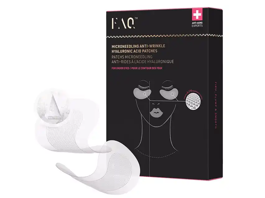 FOREO FAQ Microneedling Anti-Wrinkle Hyaluronic Acid Patches For Under Eyes 3 Pack