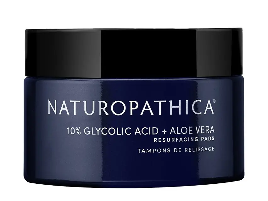 Naturopathica 10% Glycolic Acid + Aloe Vera Resurfacing Pads 55 Pads