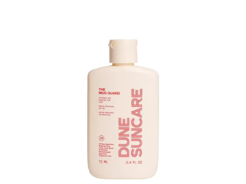 Dune Suncare The Mug Guard Invisible Gel Sunscreen Broad Spectrum SPF 30 2.4 fl oz