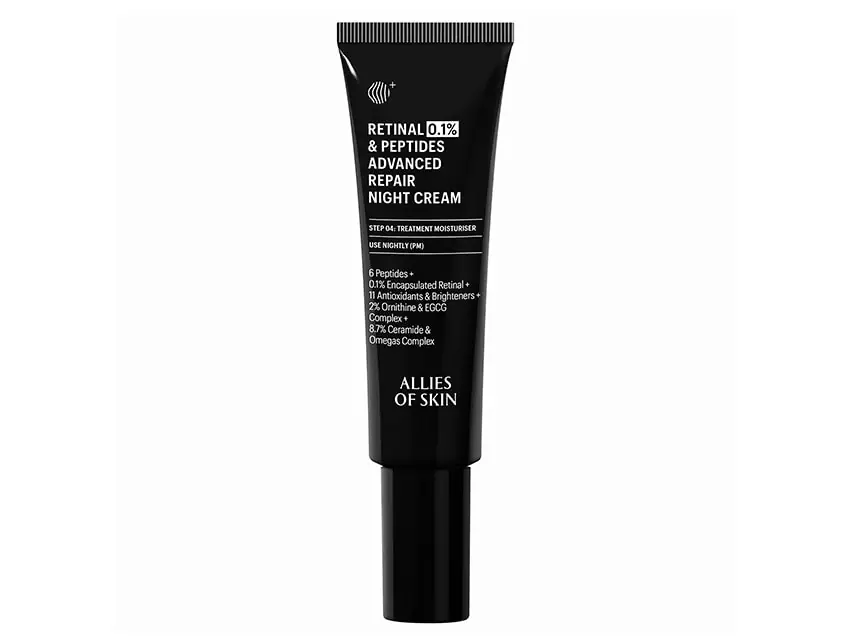 Allies of Skin 0.1% Retinal & Peptides Advanced Repair Night Cream 1.69 fl oz