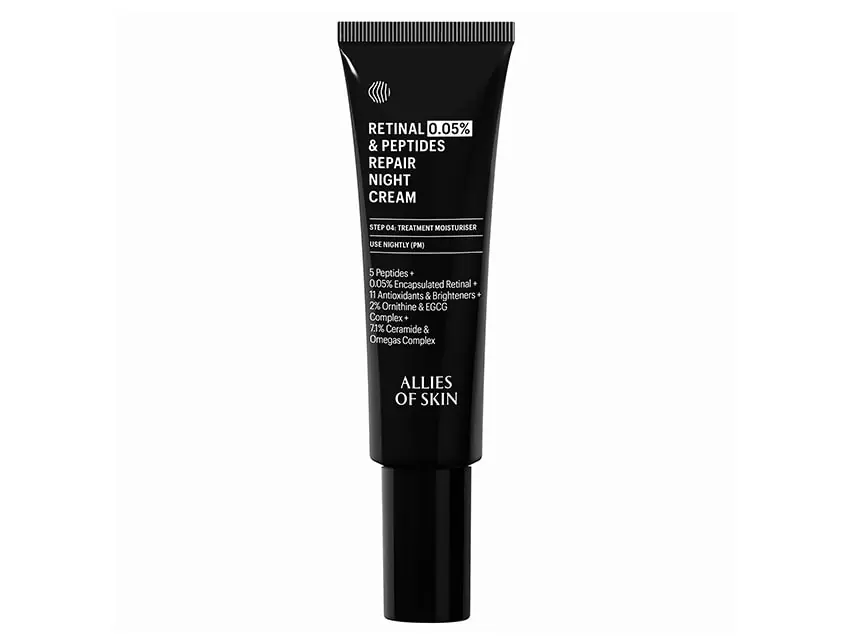 Allies of Skin 0.05% Retinal & Peptides Repair Night Cream 1.69 fl oz