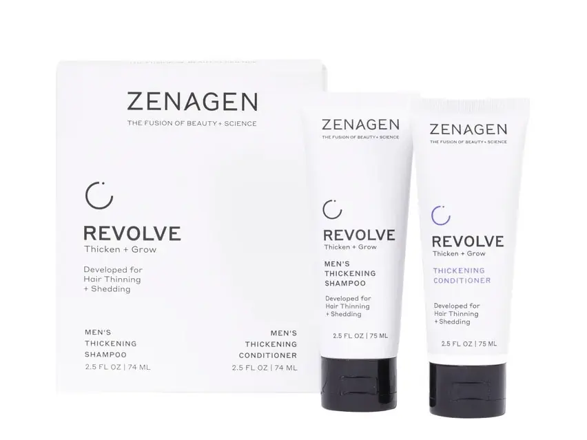 Zenagen Revolve Thicken + Grow Men's Travel Kit 2-Piece Set