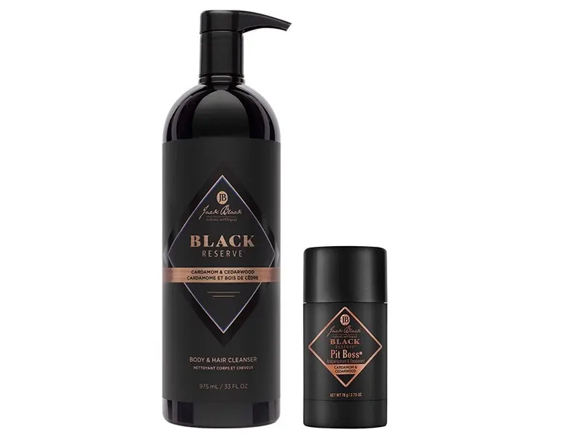 Jack Black Black Reserve Body & Hair Cleanser and Pit Boss Deodorant Set