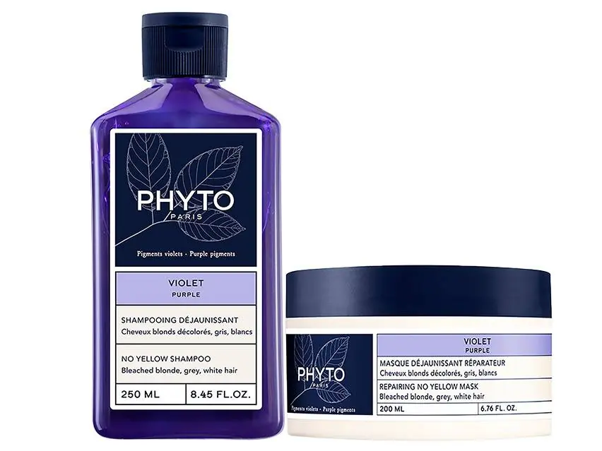 PHYTO Purple No Yellow Shampoo & Repair Mask Duo