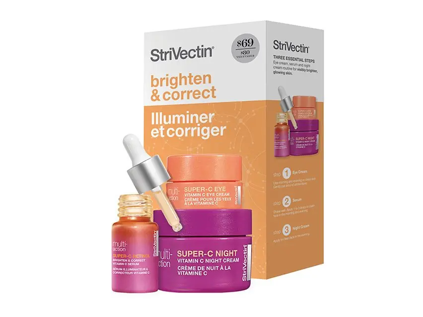 StriVectin Multi-Action Super-C Brighten & Restore Trio Kit 3-Piece Set