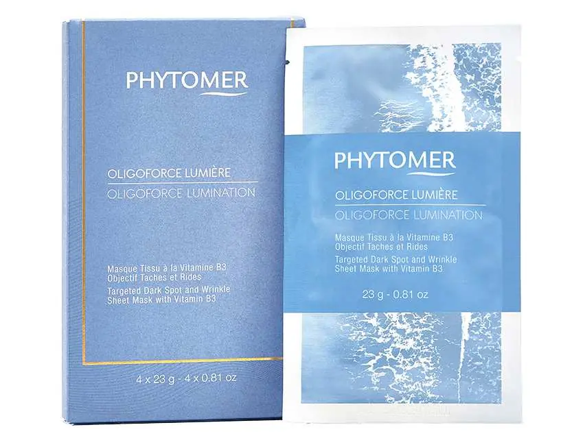 PHYTOMER Oligoforce Lumination Targeted Dark Spot & Wrinkles Sheet Mask 4 Masks