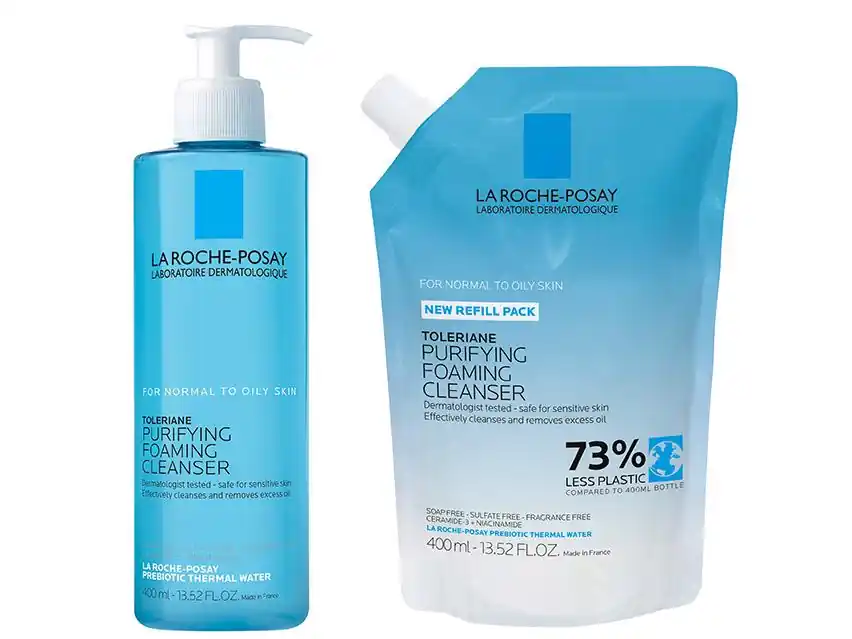 La Roche-Posay Toleriane Purifying Foaming Cleanser & Refill Duo
