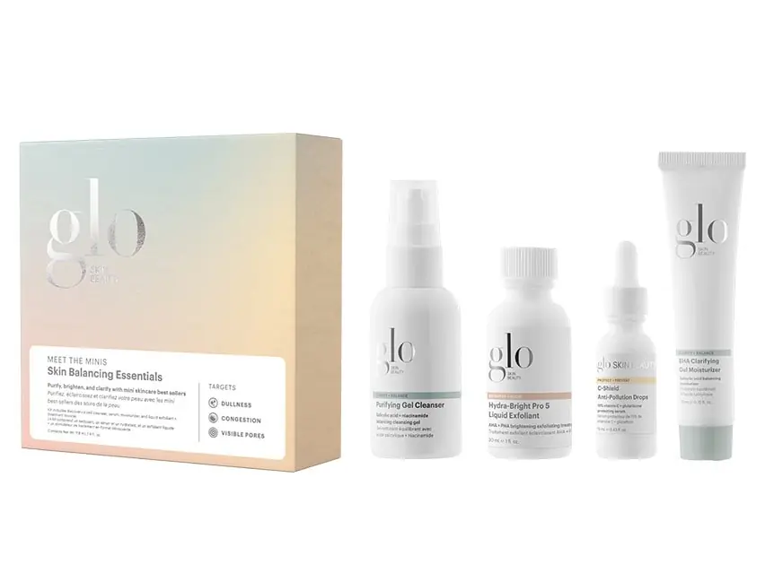 Glo Skin Beauty Skin Balancing Essentials Starter Set - Limited Edition 4-Piece Set