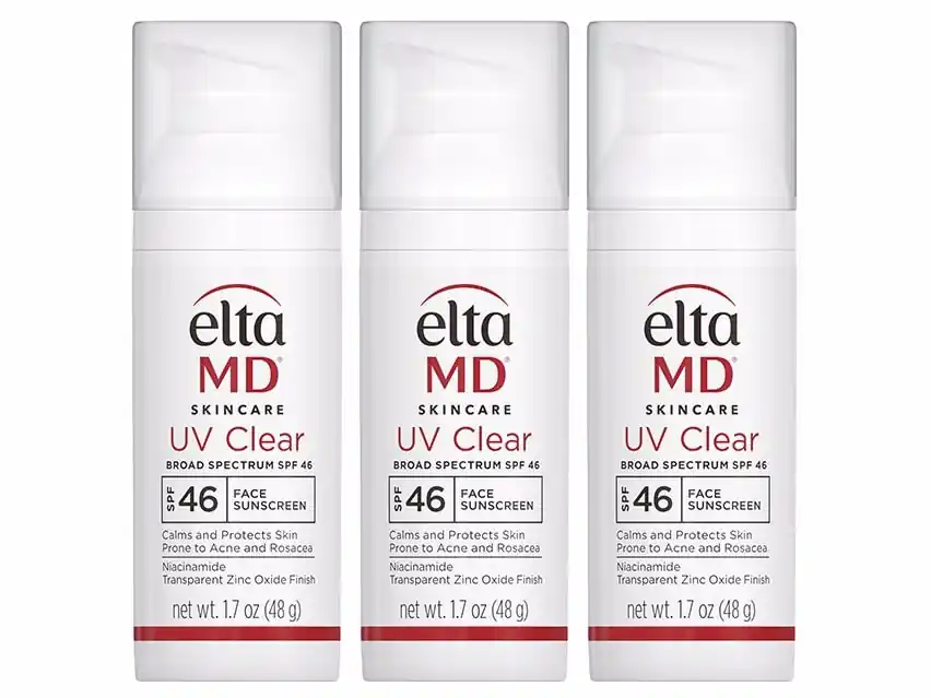 EltaMD UV Clear Untinted Broad Spectrum SPF 46 Facial Sunscreen Trio - EltaMD Skin Care
