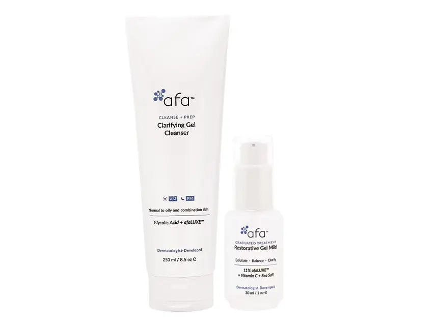 afa Clarifying Gel Cleanser & Restorative Gel Mild Duo