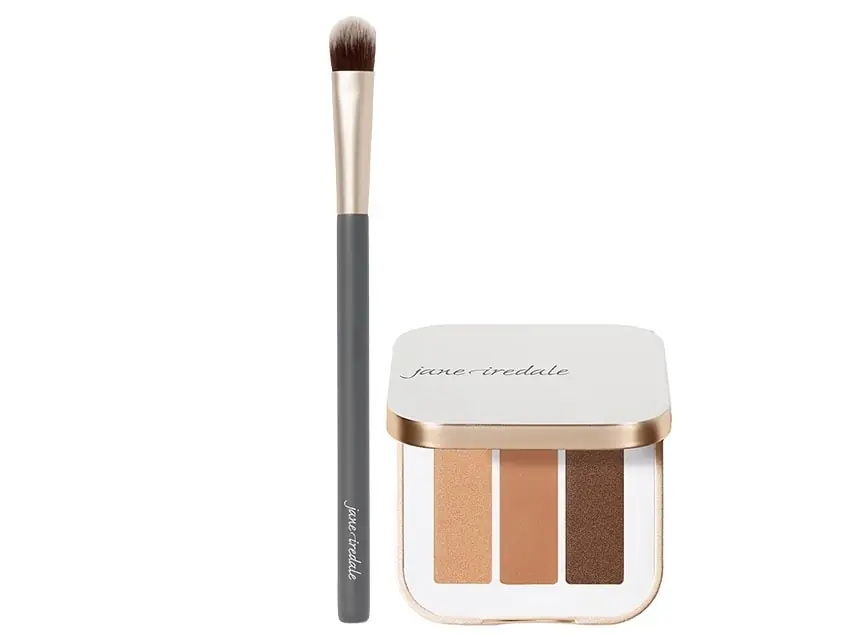 jane iredale Eye Shadow Triple and Fluffy Eye Brush Duo