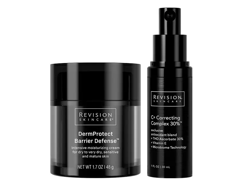 Revision Skincare DermProtect Moisturizer & C+ Correcting 30% Serum Duo