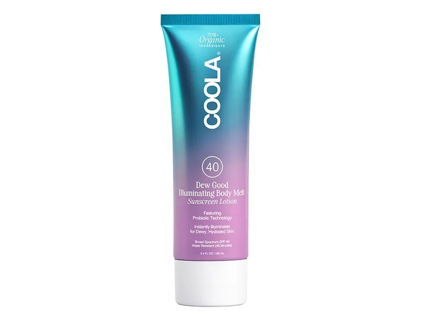 COOLA Dew Good Illuminating Body Melt Lotion SPF 40 3.4 fl oz