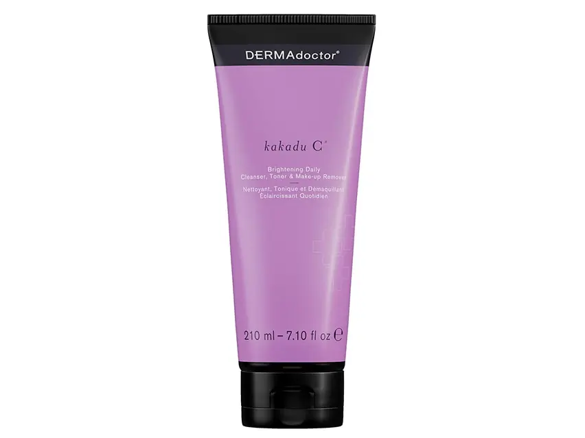 DERMAdoctor Kakadu C Brightening Daily Cleanser, Toner & Makeup Remover 7.1 fl oz