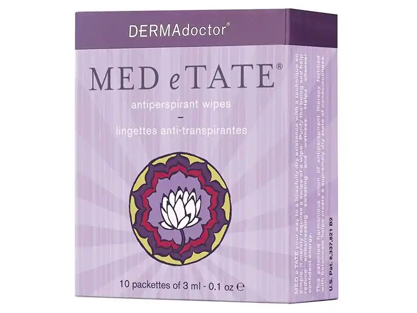 DERMAdoctor MED e TATE Antiperspirant Wipes