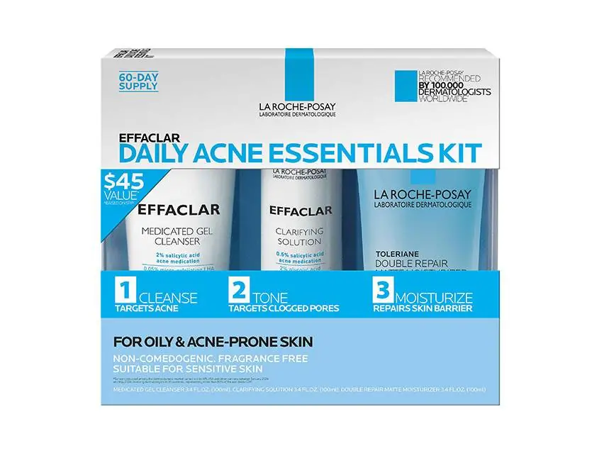 La Roche-Posay Effaclar Acne Daily Essentials Kit 3-Piece Set