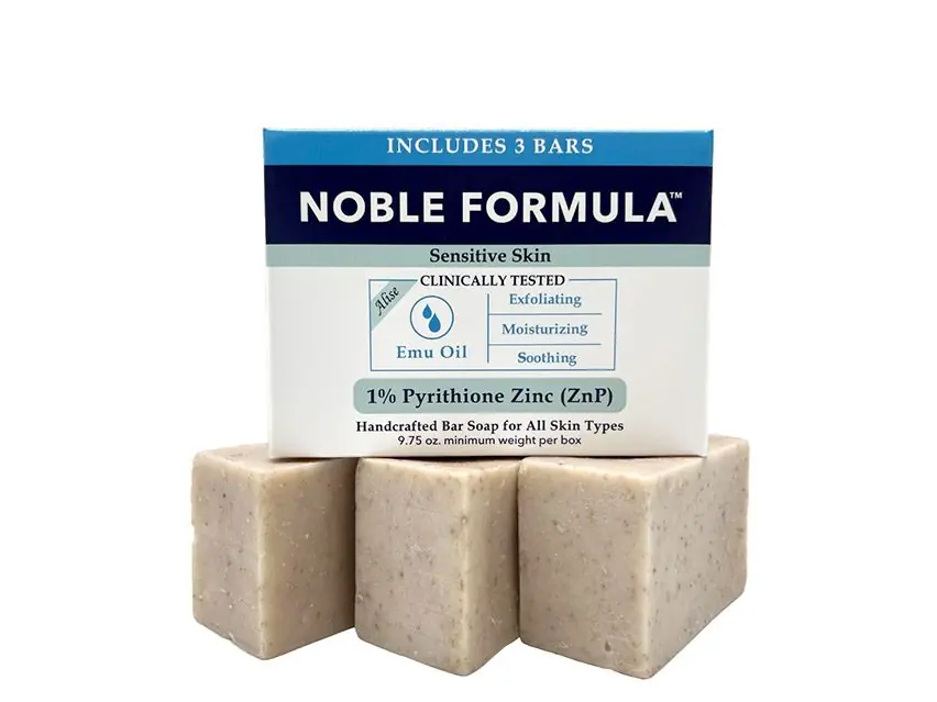 Noble Formula Emu Oil Bar Soap with 1% ZnP 3 Pack