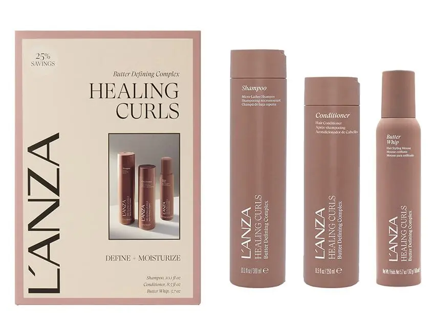 L'ANZA Healing Curls Define & Moisturize Set - Limited Edition 3-Piece Set