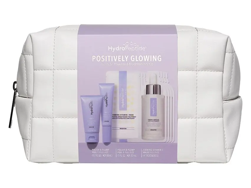 HydroPeptide Positively Glowing Peptide-Powered Brightening Kit - Limited Edition 7-Piece Set
